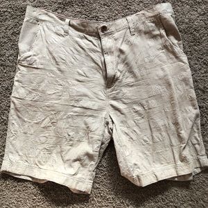 Linen/khaki mens Caribbean shorts size 38